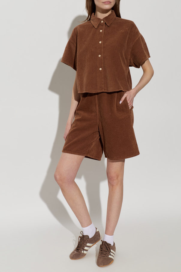 American Vintage Short-sleeve corduroy shirt | Women's | Vitkac